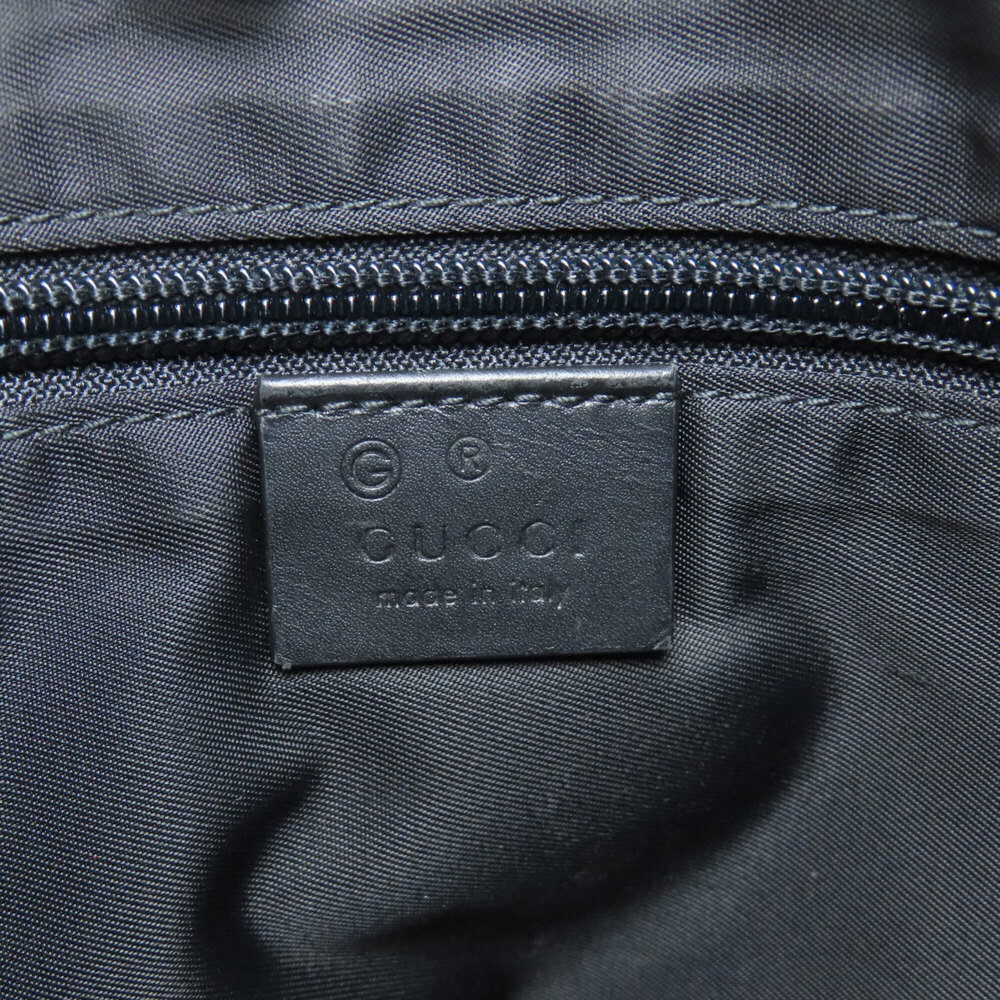 GUCCI Authentic Black Canvas Shoulder Bag - Picture 6 of 16